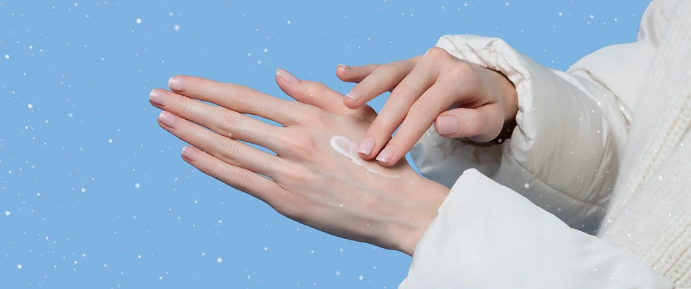 Peeling and dry skin on hands in winter